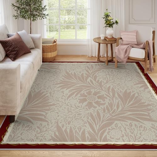 Tapis fleurs abstraites rétro 160x230cm design moderne chic - 6