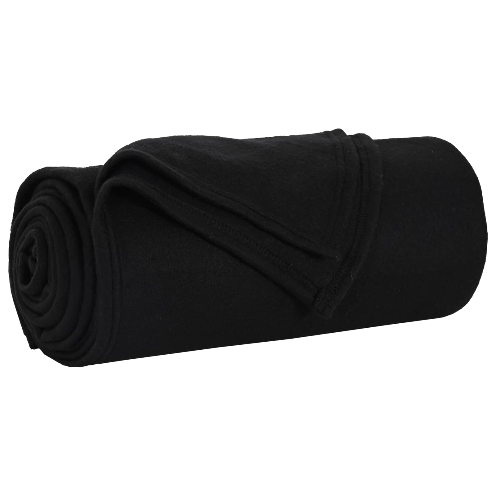 Manta Fleece 6 Piezas Negro 170x130cm