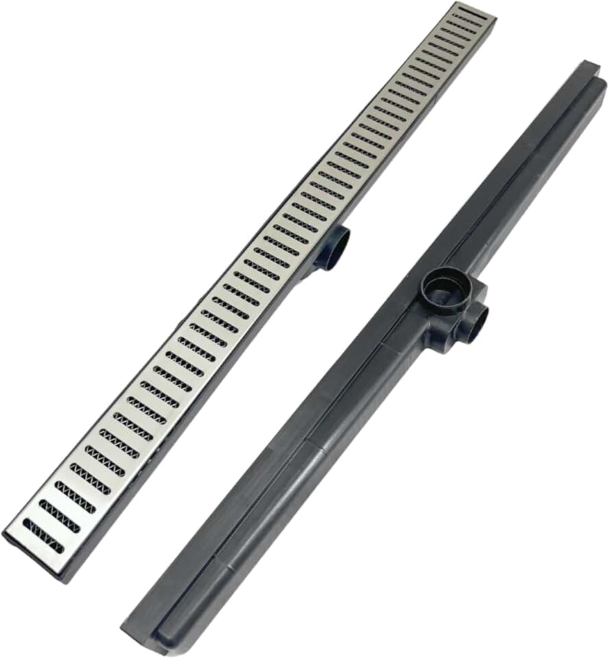 Ralo Linear Inox 70cm x 5cm Coletor para Box de Banheiro com Tela Anti Insetos