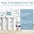 Vegebe 1-5 Stage ROES-100 100 GPD RO Water Filter Set Replacement Fit for APEC ROES-100 Reverse Osmosis System, Model FILTER-MAX-ES100 (3/8" Output)