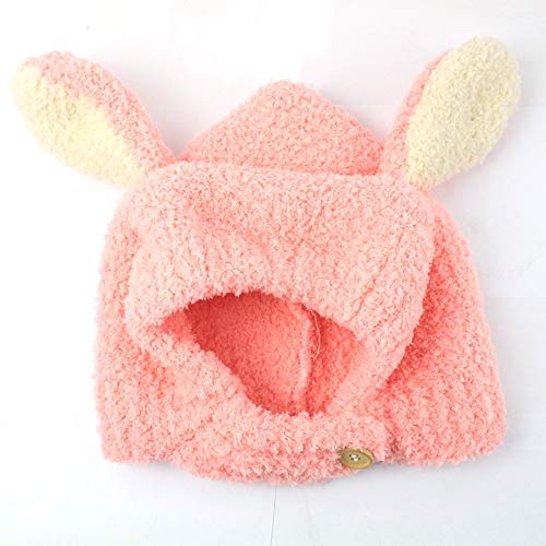 Hat Bestknit Baby Girls Pompom Hat Props Crochet Knitted Pom Pom Hat Beanie Earflap Beanie Warm Fall Winter Accessories (Color : Pink)