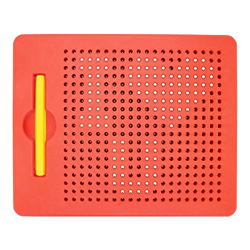 ALEENFOON Magnetisches Zeichenbrett für Kinder ab 3 Jahren, Reißbrett Magnetisch Schreibtafel Zeichentafel Zaubertafel Abwischbar Schreiben Pädagogisches Spielzeug (Klein, Rot) Cover