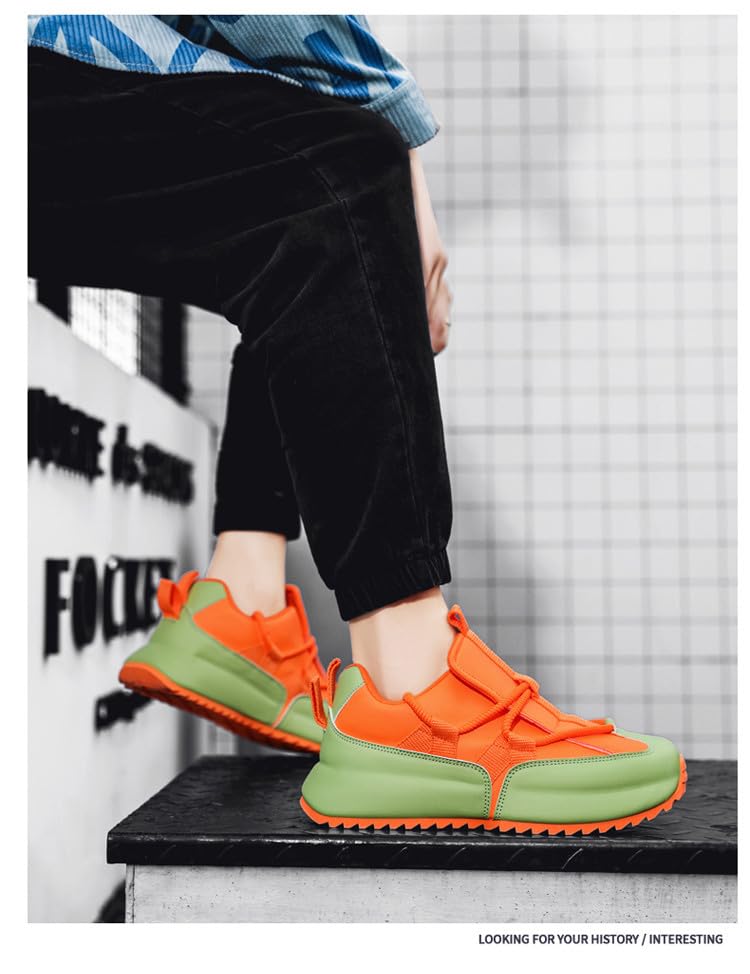 Men's Fashionable Low-top lace-up Casual Sports Shoes, with Comfortable Fabric Lining, Suitable for Walking, Casual outings and Daily wear.4