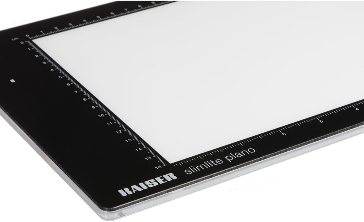 Kaiser Slimlite Plano 5000K 8x11 Battery/AC Lightbox with USB Cable and Charging Adapter