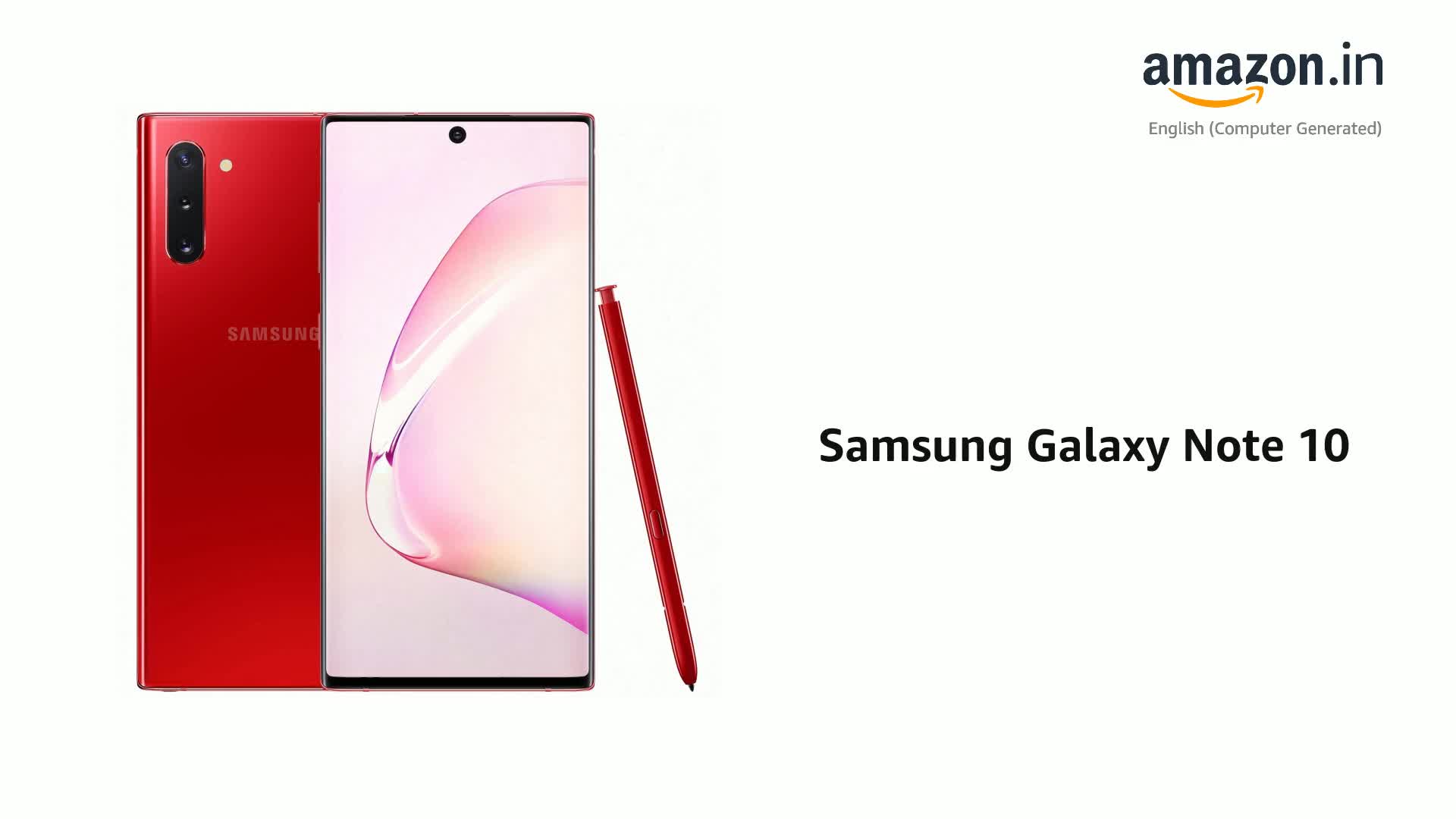 Samsung Galaxy Note 10 (Aura Red, 8GB RAM, 256GB Storage) : Amazon.in
