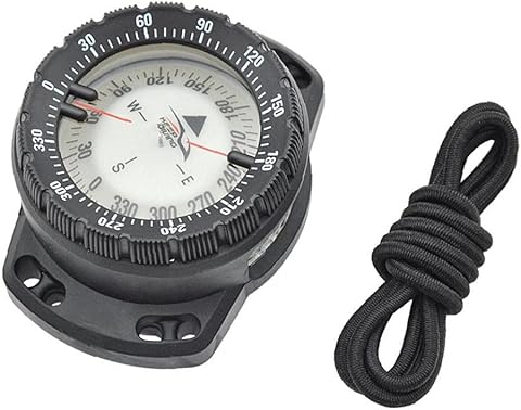 Brújula De Pulsera, Brújula De Buceo Compass Luminoususus Muchacha Lumino a Prueba De Agua Compás De La Navegación Submarina con La Visión Nocturna Bungee