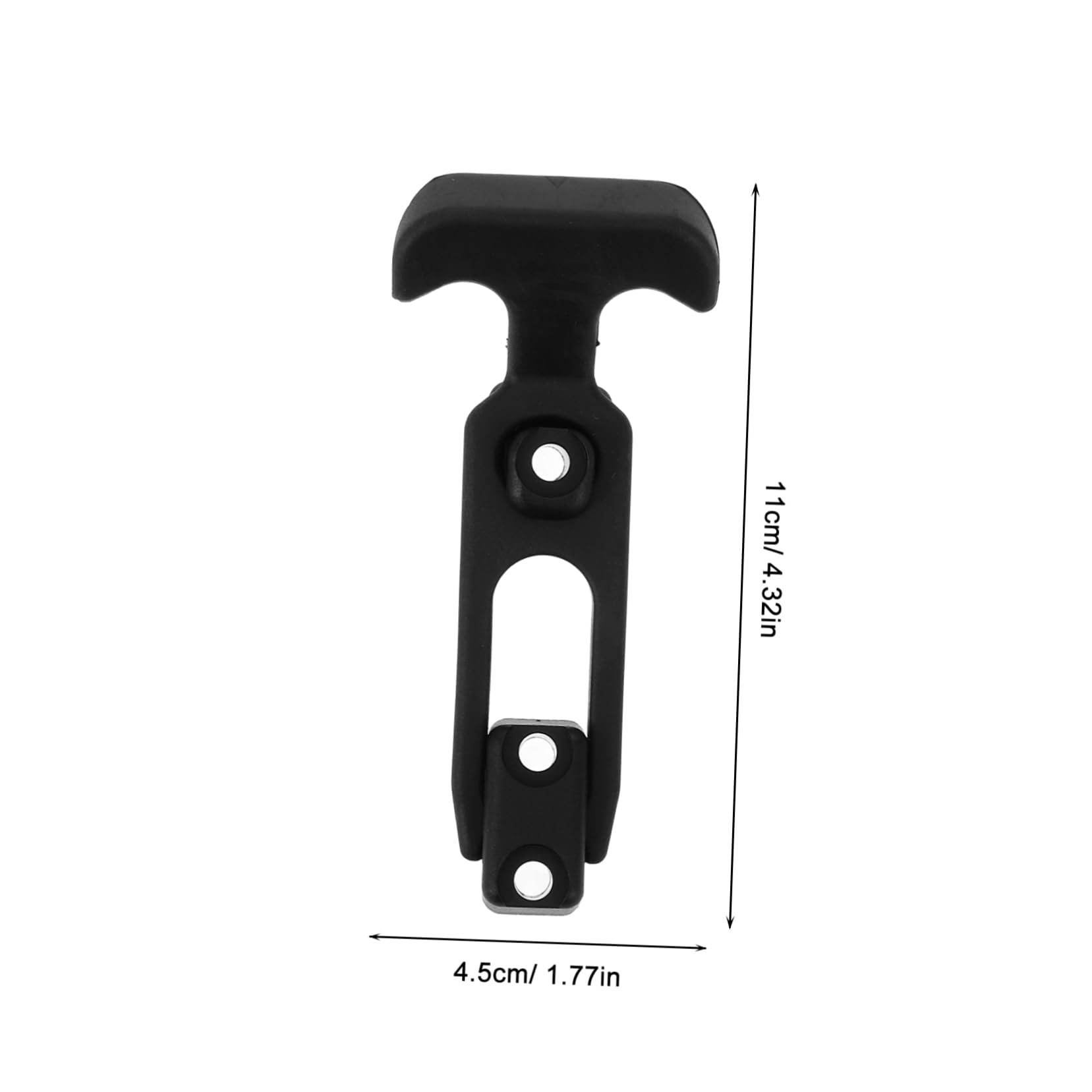 Mikikit 2pcs Rubber Buckle Automotive Accessories Car Accessories Tool Case Hooks Coolant for Car Tool Caddy Latches Rubber T-Handle Hasp T-Handle Toolbox Catch Fridge Latch Black Metal