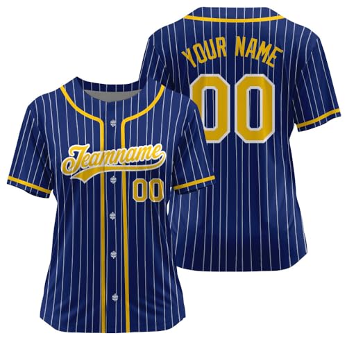 Custom Blank Baseball Jersey, Printed Stitched Personalized Name Number Logo, Softball Baseball Shirt Men Women Youth Kids miniatura 2