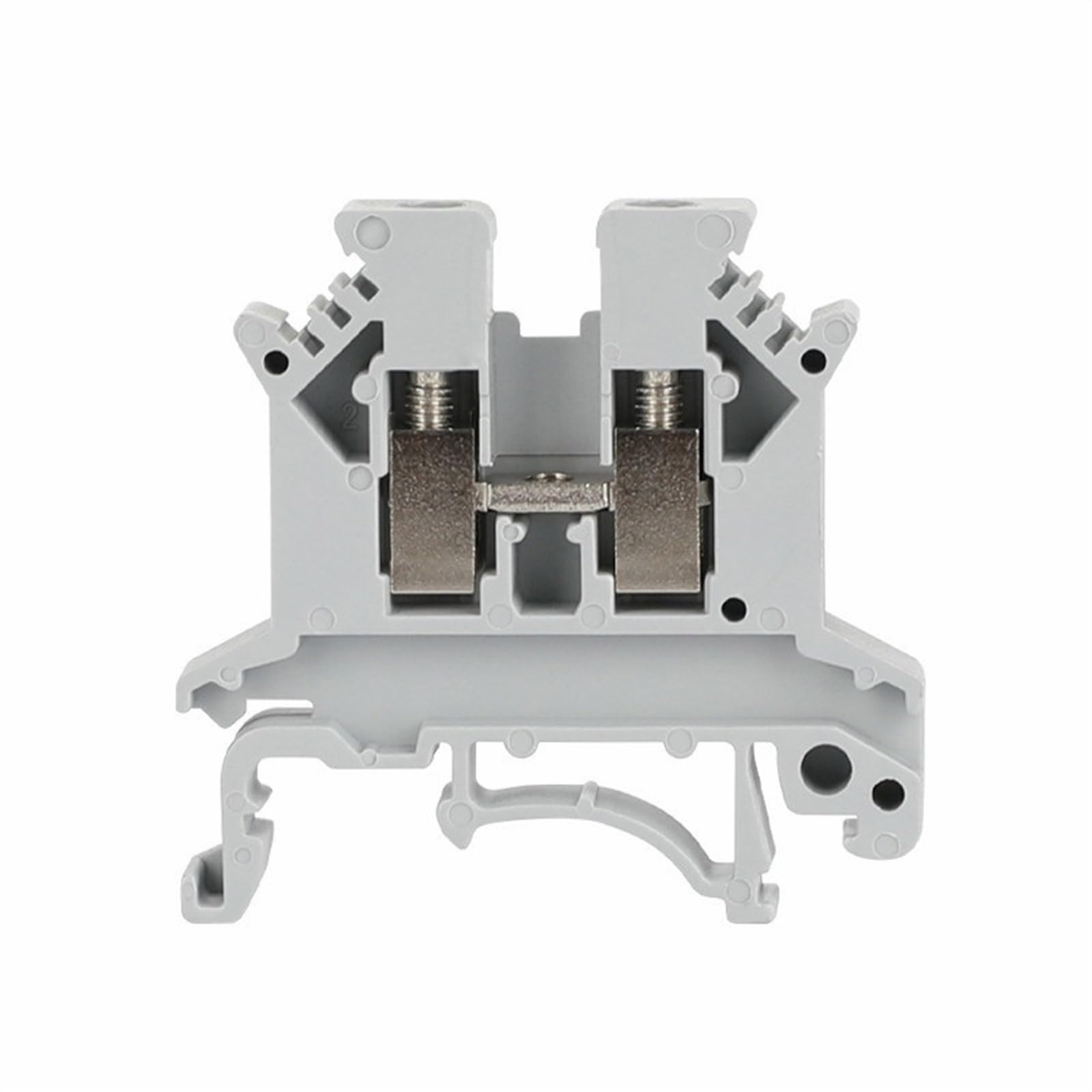 10 pz UK 2.5 Morsettiera UK2.5B Collegamento A Vite Collegare La Striscia 2.5B 2.5mm² Cavo Elettrico Din Rail Filo Connettore (Color : Black)