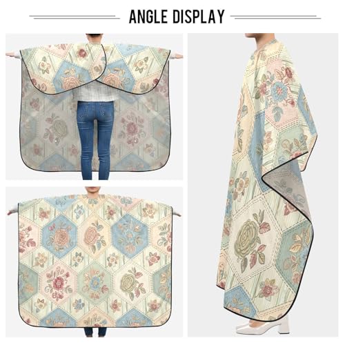 Capa para barbero impermeable con cierre ajustable miniatura 5