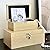 MODE HOME Gold Leather Kitchen Storage Boxes Fashion Jewelry Wooden Boxes Waterproof Set of 2
