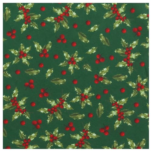 BrightGlow Tela de Navidad con estampado navideño, tela por metros, diseño de dibujos animados, tela decorativa para costura, manualidades, costura, tela para manualidades, costura 3# 100 x 150 cm