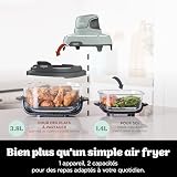 Ninja CRISPi, Friggitrice ad Aria Portatile, 3,8L, 4 in 1, Verde, FN101EUSG - 3