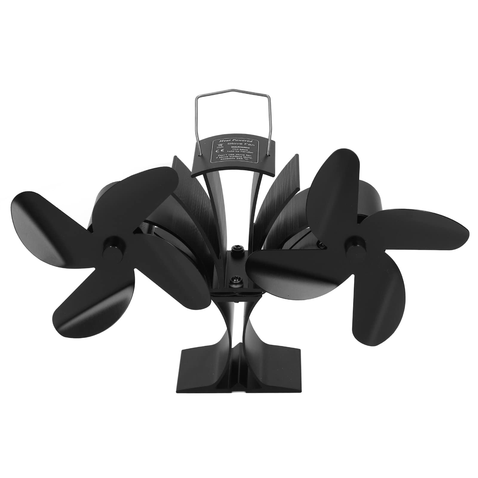 mingzhe Ventilatore Non Elettrico Alimentato a Calore Design Ecologico per Stufe e Caminetti a Legna 8 Pale in Metallo 1 unità