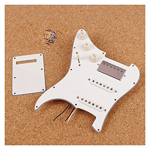 Chargé précâblé Guitare Électrique De 10 Trous Préwired PickGuard Set Blanc pour Guitare Électrique - Les Beatles, Paul McCartney, John Lennon, RIngo Starr, George Harrison Chargé précâblé Guitare Électrique De 10 Trous Préwired PickGuard Set Blanc pour Guitare Électrique – Image 7