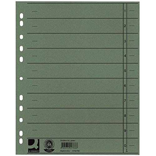 Q-Connect KF02788 Trennblätter A4 Überbreite, 100 Stück