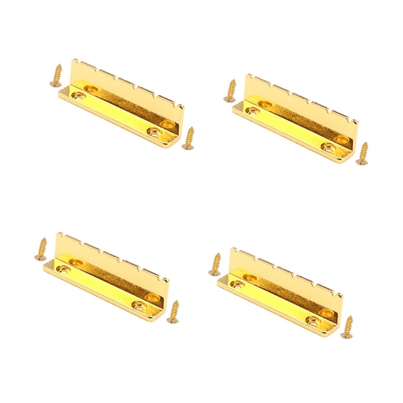 ibasenice 4sets Nut Metallo Per Chitarra Shaped Accessori Per Chitarra Elettrica e Acustica Migliora Suono e La Sostenibilità Delle Corde Facile Da Installare e Rimuovere
