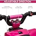 Aosom 6V Kids ATV 4-Wheeler Ride on Car, Electric Motorized Quad Battery Powered Vehicle with Forward/Reverse Switch for 18-36 Months Old Toddlers, Pink