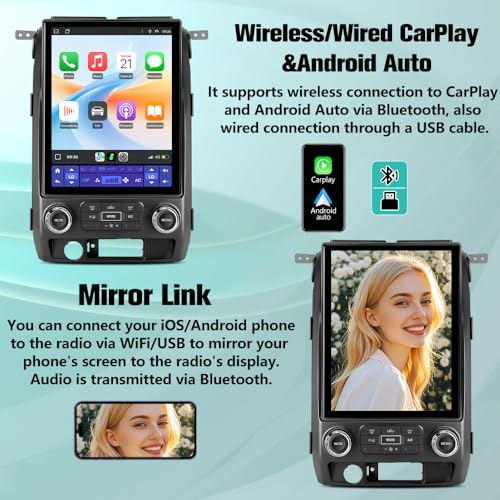 Radio para Auto con Pantalla T 12.1" Android 15 8 Núcleos miniatura 4