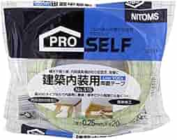 建築プロ用両面テープ20巻と建築内装用カベパネル専用ボンド20本のセット ニトムズ 日東 プロセルフ 建築内装用 両面テープ 20mm×20m