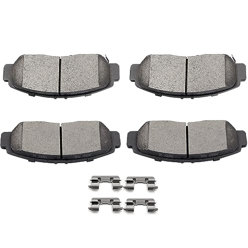 Image of SCITOO D787 Front Ceramic Brake Pads Sets & Hardware - Fit For Acura CL, RL, TL, TSX & Honda Accord