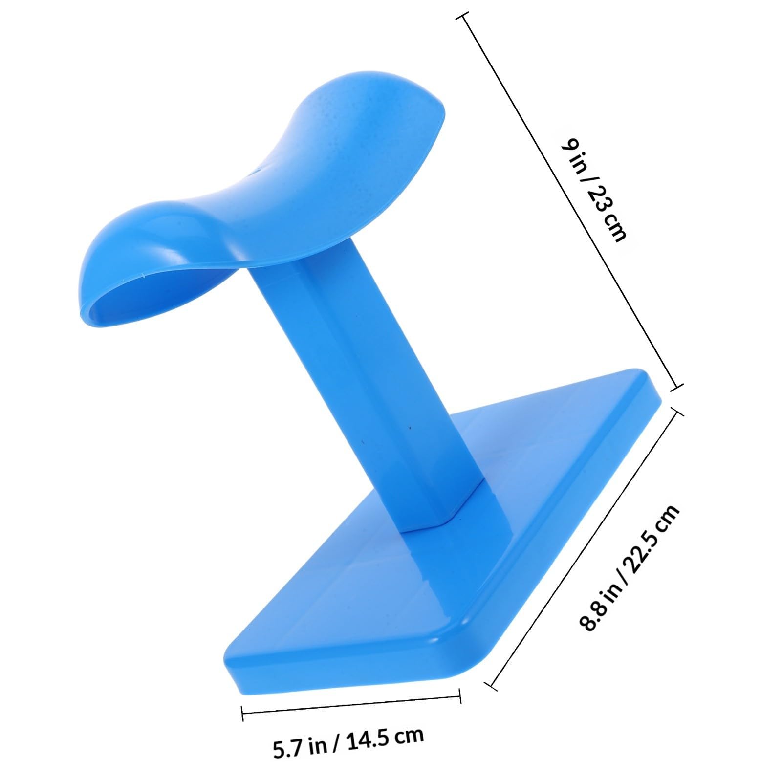 ibasenice Tabouret de Pédicure Pratique en Plastique Bleu, Repose-Pieds Compact et Portable pour Salon Manucure Pédicure, Matériel Fiable pour Professionnels