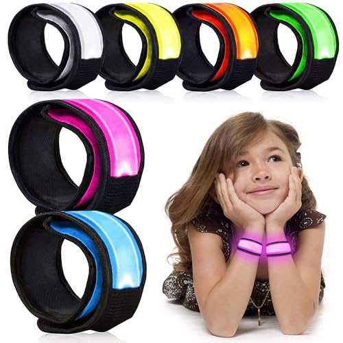 6 Stück LED Armbänder, LED Leuchtarmbänder, grüne LED Armbänder, Kinder grün - Bild 11 von 43