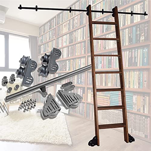 Rail coulissant mezzanine pour échelle de bibliothèque