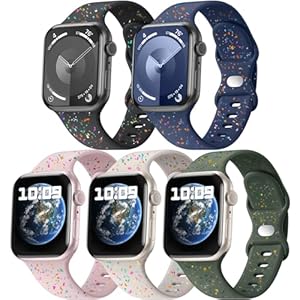 Maledan Recycled Silicone Bands Compatible for Apple Watch Band 38mm 40mm 41mm 42mm 44mm 45mm 46mm 49mm Women Men, Eco-Friendly Sport Strap Band for Apple Watch Series 11 10 9 8 7 6 5 4 iWatch Ultra 3 2 1 SE