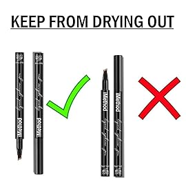 iMethod Eyebrow Pen - iMethod Eyebrow Pencil with a Micro-Fork Tip Applicator Creates Natural Looking Brows Effortlessly and Stays on All Day, Black/Brown