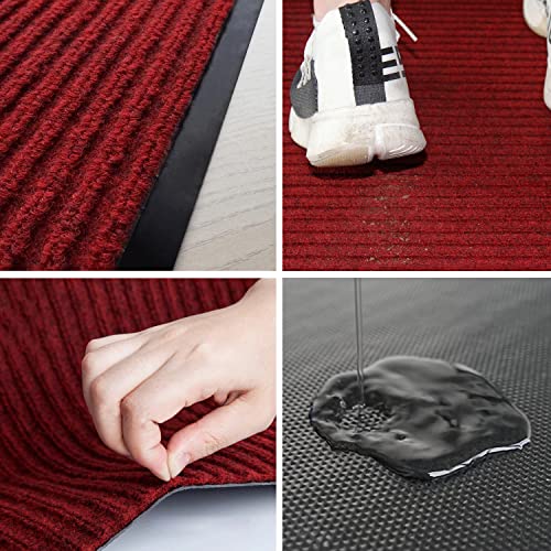 Myoyay 3'X10' Commercial Runners Entrance Mat Double-Ribbed Carpet Runner With Skid-Resistant Pvc Backing Hallway Rug For Indoor Outdoor Home Office thumb #6