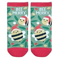 Stephen Joseph, Unisex Kids Crew Toddler Holiday Socks Bee, Small