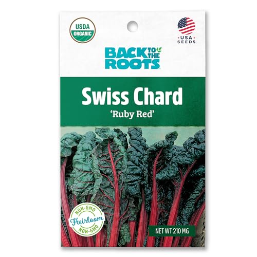Back to The Roots 100% Organic Seed Packet - Swiss Chard 'Ruby Red' 210mg