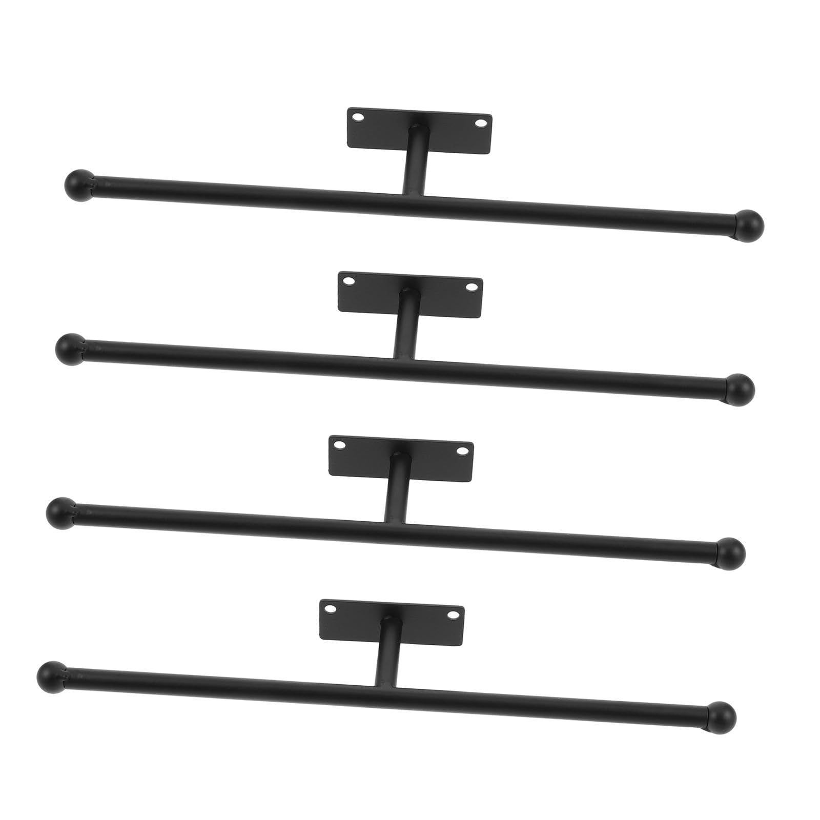 CALLARON 4 Stück Wandmontierter Schmuck Organizer aus Eisen in Schwarz mit Multifunktionaler Aufbewahrung und Einfacher Installation für Ringe und Ohrringe im Nordic Style für Badezimmer