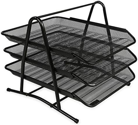 Globox Metal Evrak Rafı 3'lü - Siyah - Görsel 1