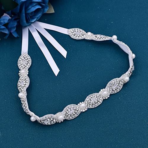 Azaleas Bridal Belt With Rhinestones Wedding Dress Belt Pearl Headband Bride Bridesmaids Sash(S435) #TOP2