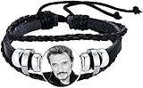 Bracelet photo personnalisé PRESENT Johnny Hallyday Bracelet photo personnalisé, pour hommes et femmes.