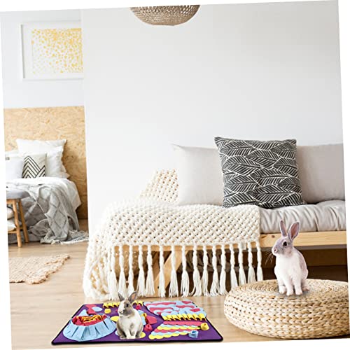 BESPORTBLE 1stk Futterautomat Für Haustiere Trainingspads Für Katzen Kratzmatte Für Katzen Hund Nase Arbeitsmatte Schnüffelmatte Für Hunde Schnüffelmatte Selber Machen Petg Hundenase Violett