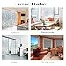 Bloss Privacy Window Film Decorative Glass Film Frosted Window Cling Stained Glass Non-adhesive Anti UV Heat Control for Home 17.7 by 78.7 inches