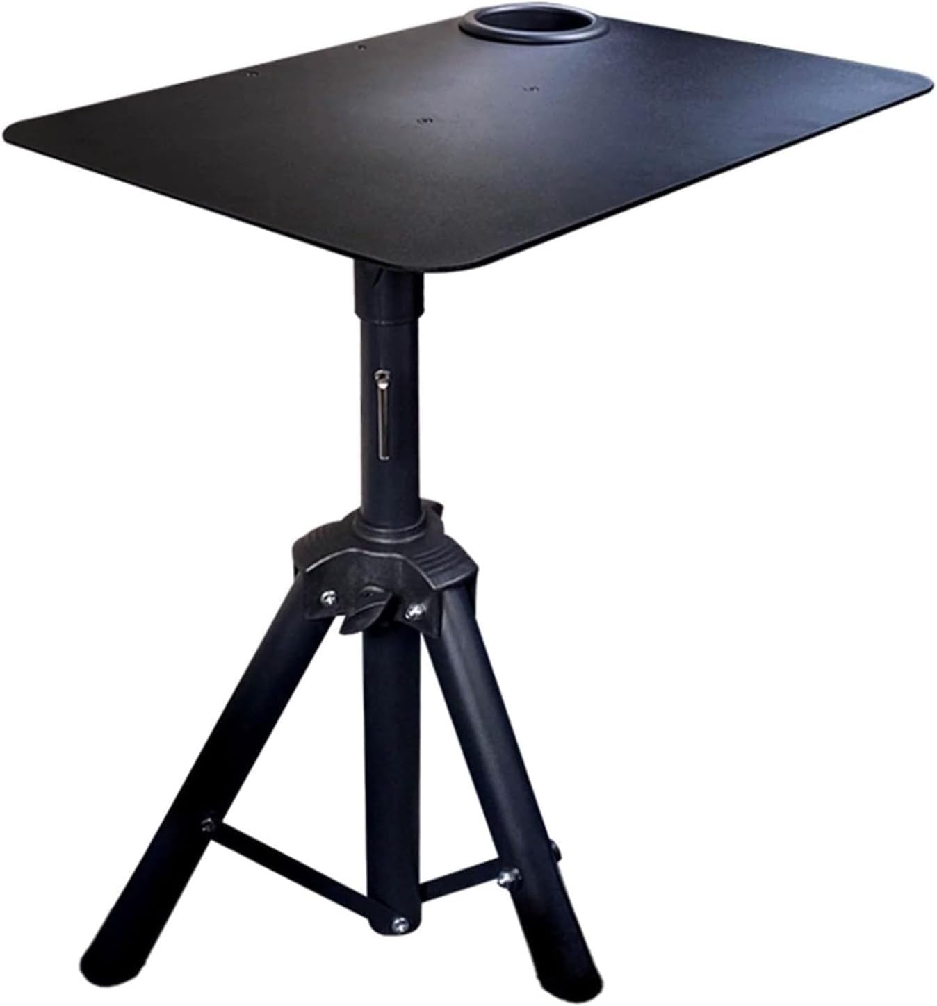Rv Folding Table, Tripod Structure Foldable RV Table, Camp Tables Portable Foldable, with Cup Holder, Height Adjustable RV Dinette Tables, for Outdoor Camping Picnic