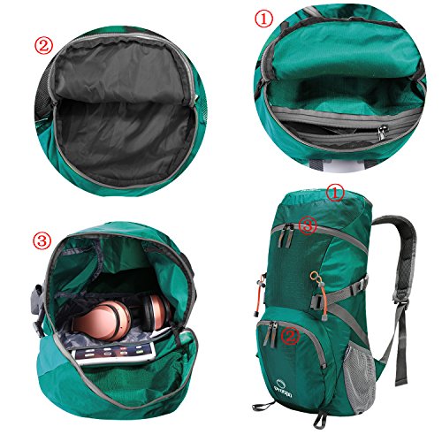 Prospo 40L Lightweight Foldable Hiking Backpack Camping Backpack Climbing Bag Large Packable Travel Daypack for Hiking Camping - Image 6
