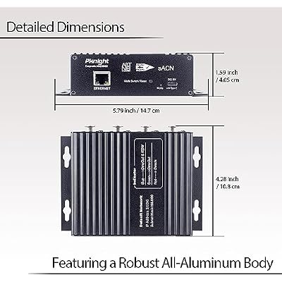 Pknight 4ch Bidirectional Artnet/sACN/RDM Controller Easynode ARS2048B
