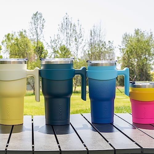 Image of BJPKPK 30 oz Tumbler with Handle & Straw, Insulated Stainless Steel Mug