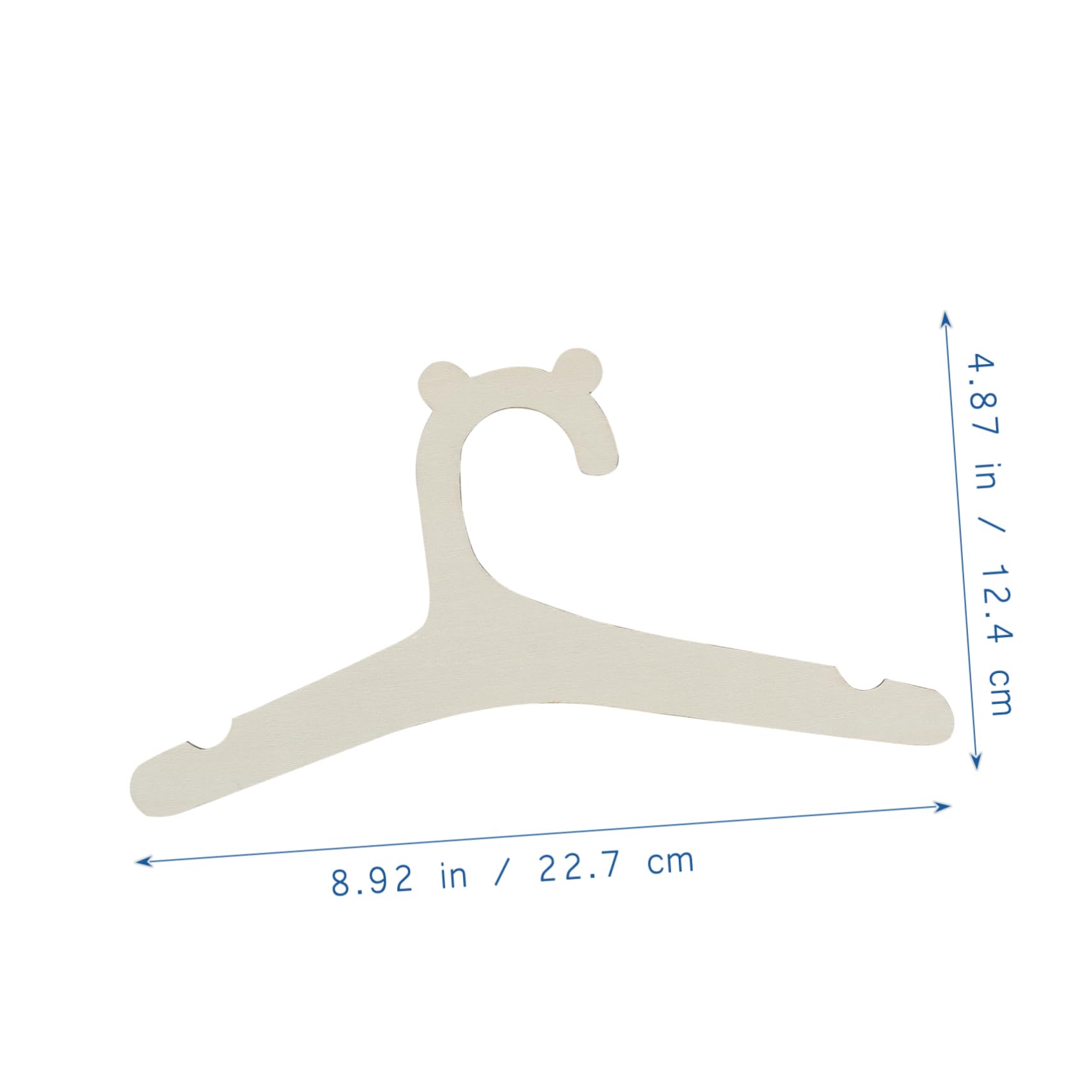 DECHOUS 20pcs Cute Clothes Hangers Adorable Wood Hangers for Clothing Organization Playful Animal Shape for Nursery Room Decor Versatile Use for Clothes and Ornaments