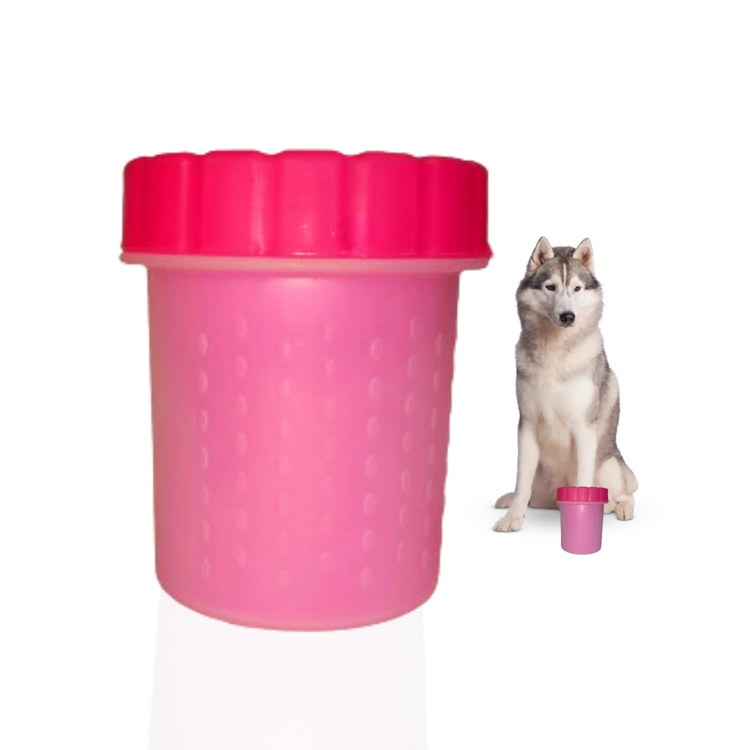 Dog Paw & Leg Cleaner Cup – Portable Pet Paw Washer for Dogs | Gentle Silicone Bristles | Easy-to-Use Cleaning Tool for Muddy Paws & Feet | Small Size for Puppies & Small Breeds