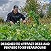 Domain Outdoor Sugar Momma Food Plot Seed for Deer, 4 Acre, Turnip, Rape, Kale, Clovers, Chicory, Annual and Perennial Food Sources for Extreme Summer, Fall and Winter Attraction, Year Round Food