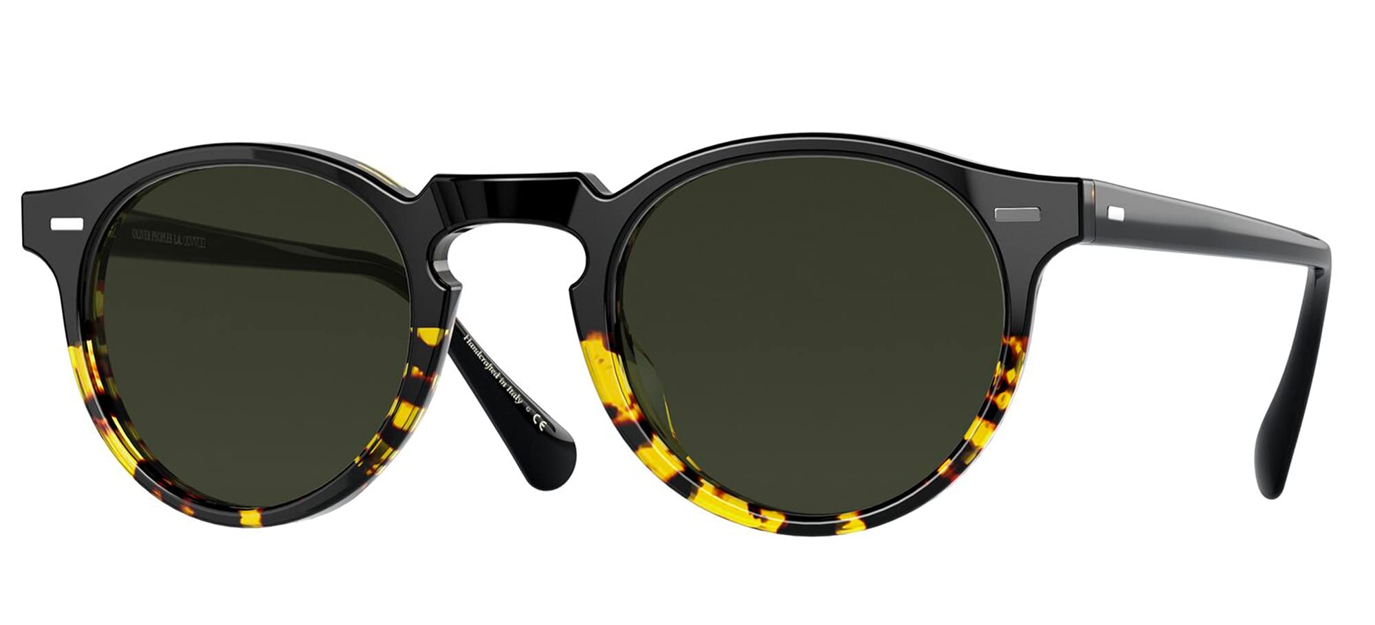 OV5217S 1178P1 Sun Black/Tortoise Gregory Peck Sun Round Sungl, Black Tortoise ,Medium