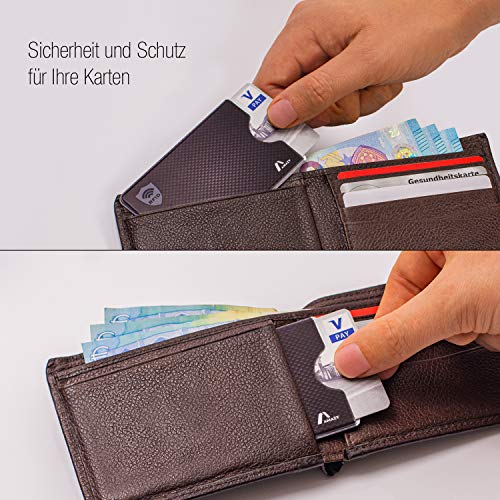RFID-Schutzkarte Amazy RFID und NFC Schutzhüllen PVC (10 Stück)