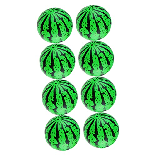Vaguelly 8 Piezas Bolas de sandía Toys Infantiles Piscina Bolas hinchador balones Waterpolo inflables Pelota Inflable de Juguete de polivinilo Green