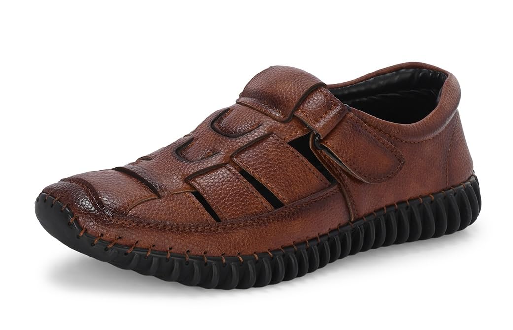 MACTREE Vegan Leather Fisherman Sandals for Men - Image 1